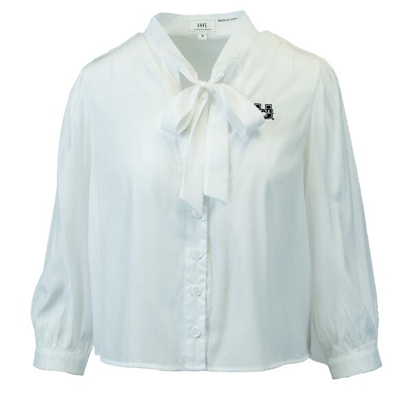 Women's Button Down Tie Up Blouse U-State